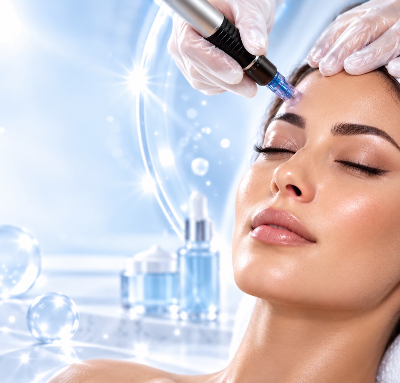 Beautyglow: Hautpflege-Treatment mit einem Microneedling-Gerät